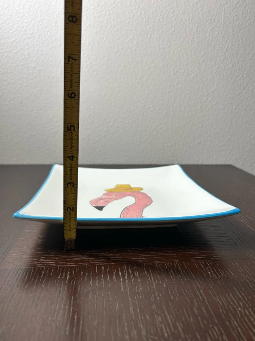 WEST ELM Collector's‎ Editions Flamingo Salad Plate By RACHEL KOZLOWSKI 8 3/4